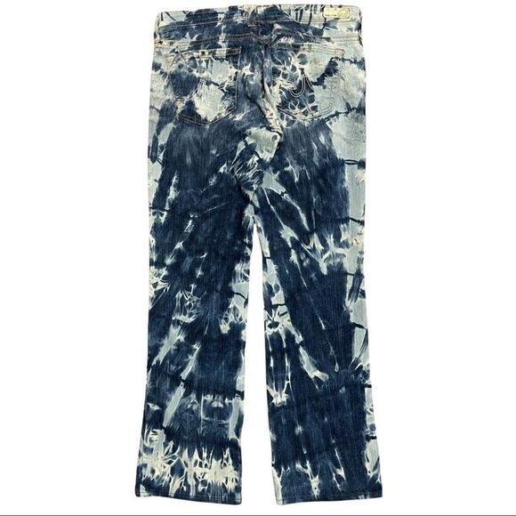 AG Adriano Goldschmied Shibori Dyed Belle Flare Jeans Acid Wash Size 31 - Picture 2 of 13